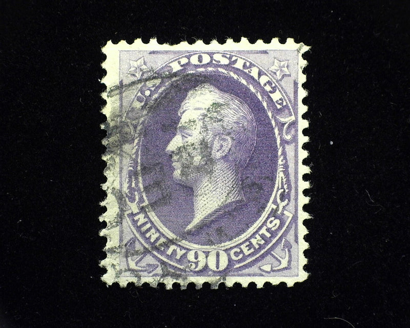 #218 Rich color short perf at top. VF Used - US Stamp