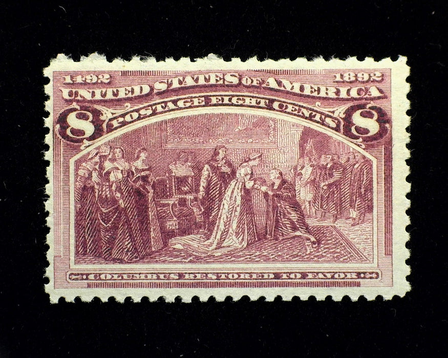 #236. 8c Columbian Mint F NH Fresh. - US Stamp