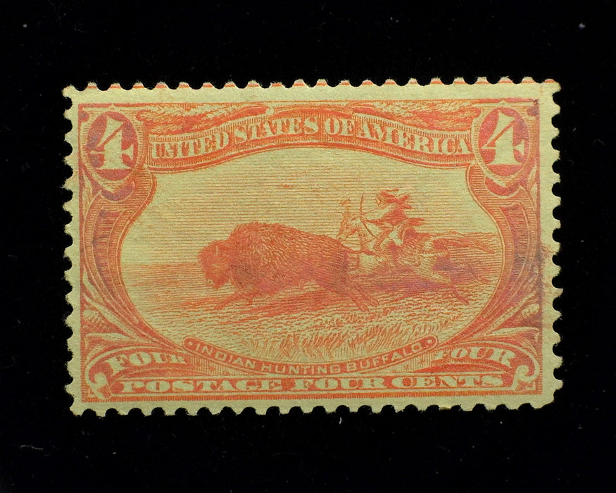 #287. 4c Trans Mississippi. Mint Vf/Xf NH Brilliant color. - US Stamp
