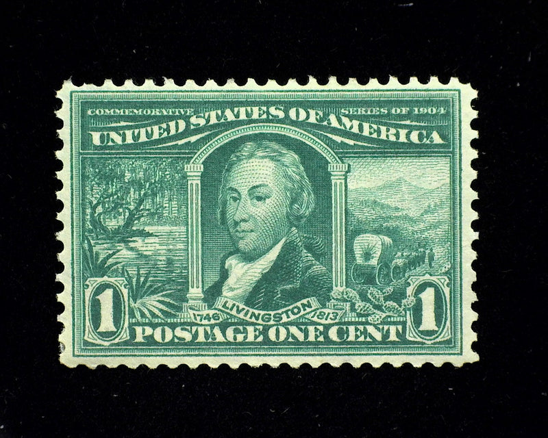 #323 1c Louisiana Purchase Fresh. Mint F/VF LH - US Stamp