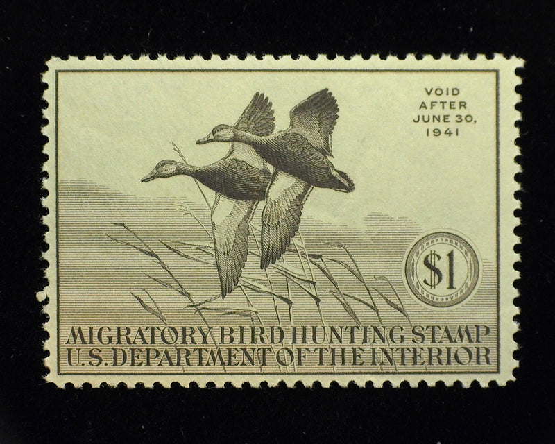 #RW7 1 Dollar Hunting Permit Mint Vf NH - US Stamp