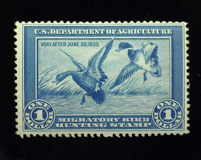 #RW1 1 Dollar Hunting Permit Mint F NH Reperforated. - US Stamp