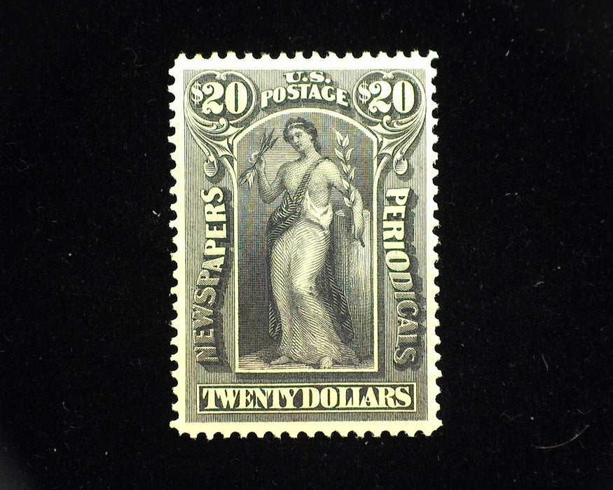 #PR123 20 Dollar Newspaper. Mint Xf H Fresh and choice. - US Stamp