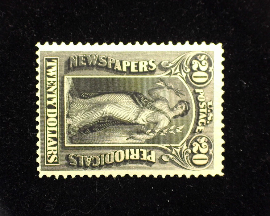 #PR123 20 Dollar Newspaper. Mint F H Intense color. - US Stamp