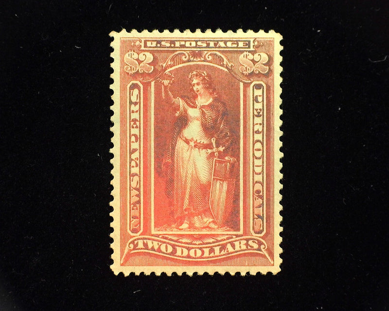 #PR-120 $2 Newspaper. Mint Xf/Sup H Great color very choice. - US Stamp
