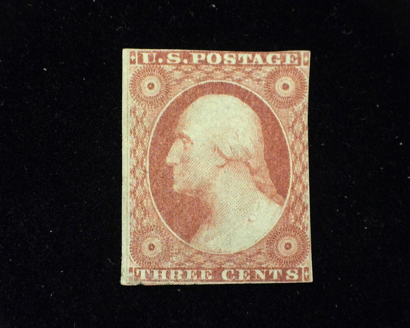 #11 Bottom left corner crease. Rich color. Mint F/VF No gum - US Stamp