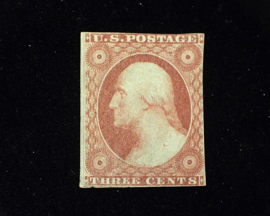 #11 Bottom left corner crease. Rich color. Mint F/VF No gum - US Stamp