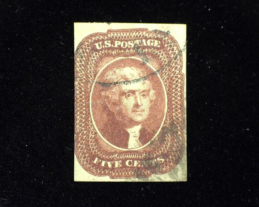 #12 3 margin tall used stamp. Good color and face free cancel. Used F/VF - US Stamp