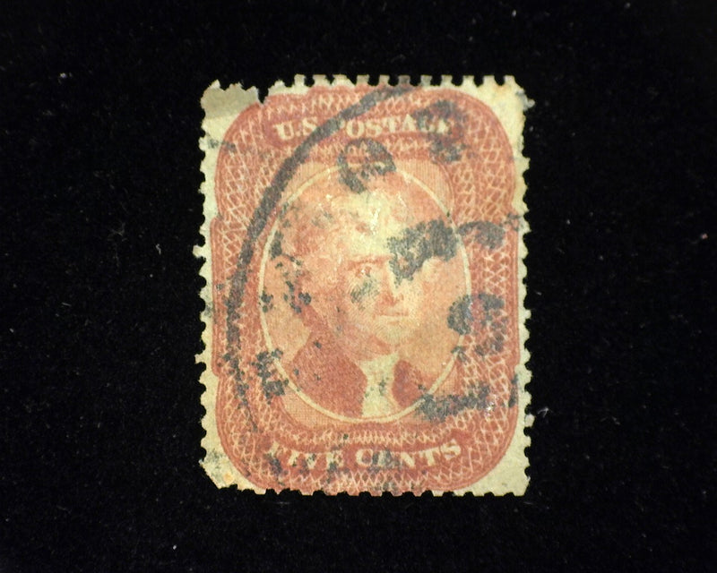 #28 Fault at top. Filler F/Vf Used - US Stamp