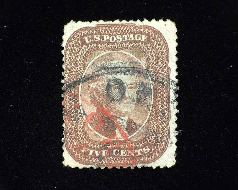 #29 Fresh used stamp. F+ Used - US Stamp