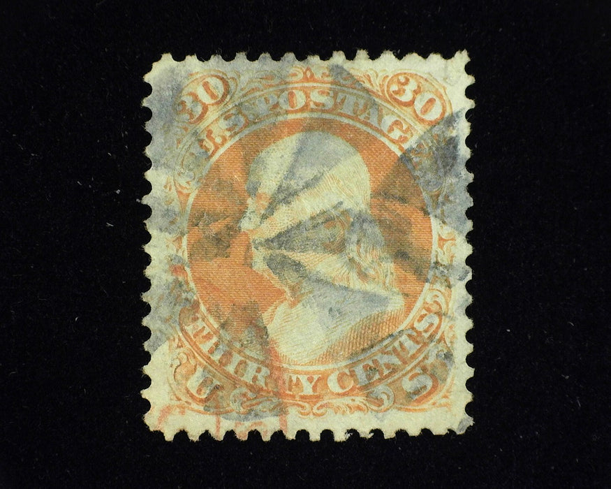 #71 Good color segmented cork cancel. Vf/Xf Used - US Stamp