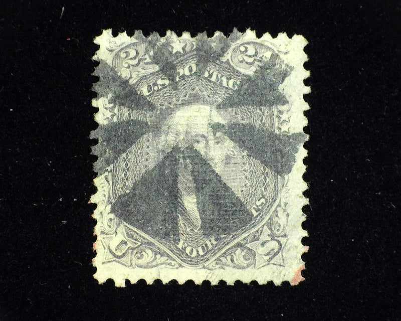 #99 Fresh rich color used stamp. Segmented cork black cancel. F/Vf Used - US Stamp