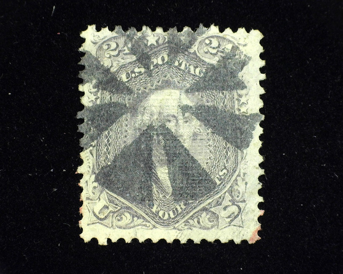#99 Fresh rich color used stamp. Segmented cork black cancel. Used F/V ...