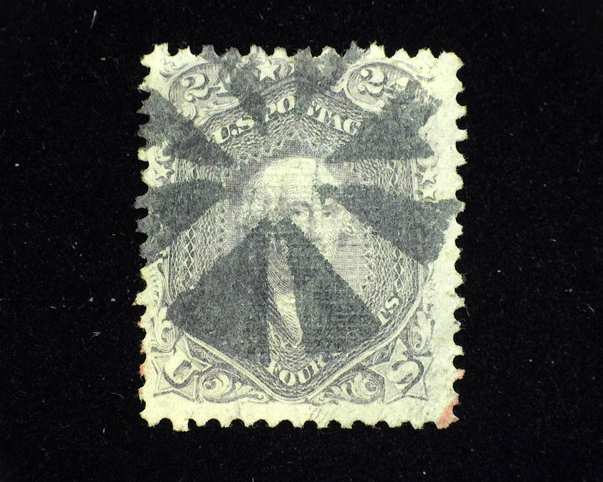 #99 Fresh rich color used stamp. Segmented cork black cancel. F/Vf Used - US Stamp