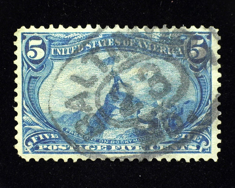 #288 5c Trans Mississippi Well centered large margin used stamp. XF Used - US Stamp