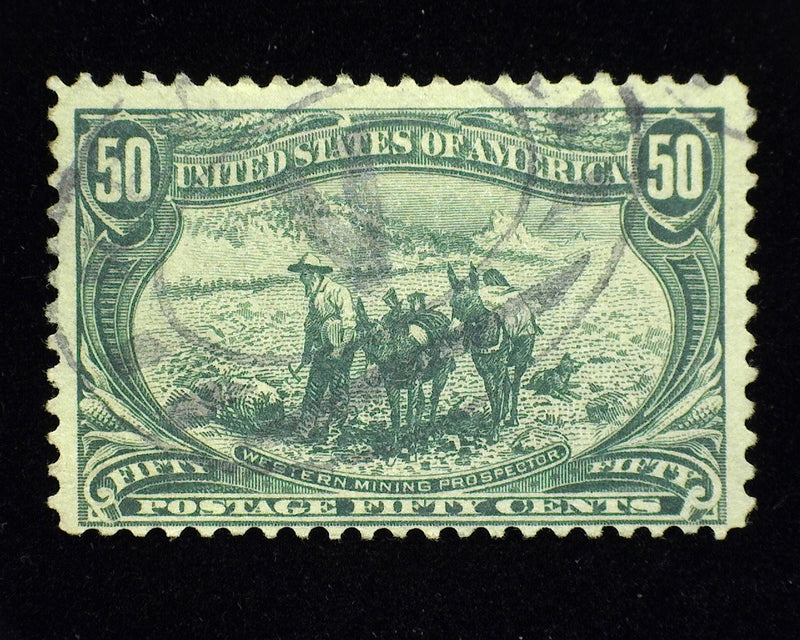 #291 50c Trans Mississippi Good color. F Used - US Stamp