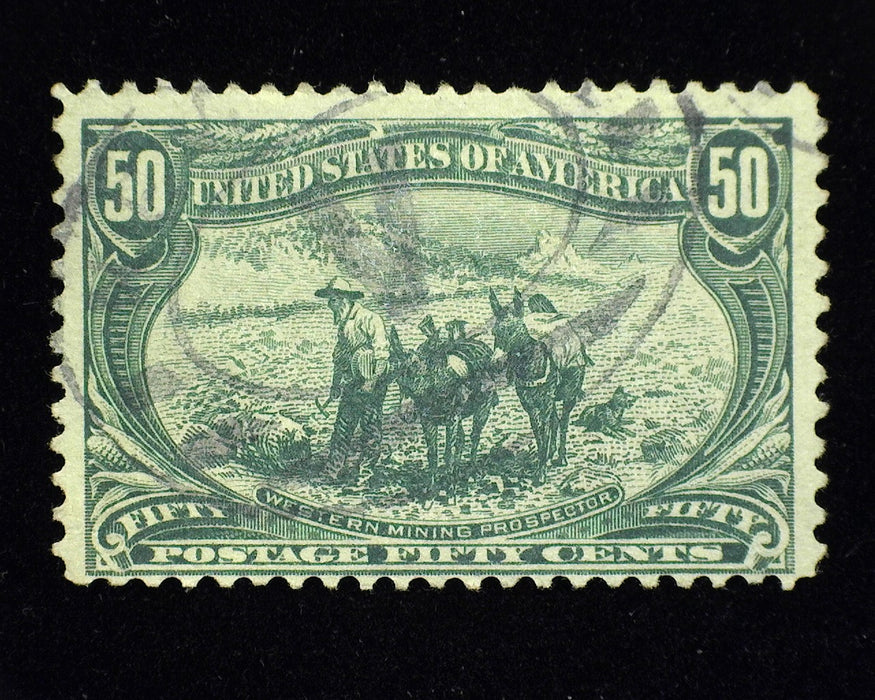 #291 50c Trans Mississippi Good color. Used F - US Stamp