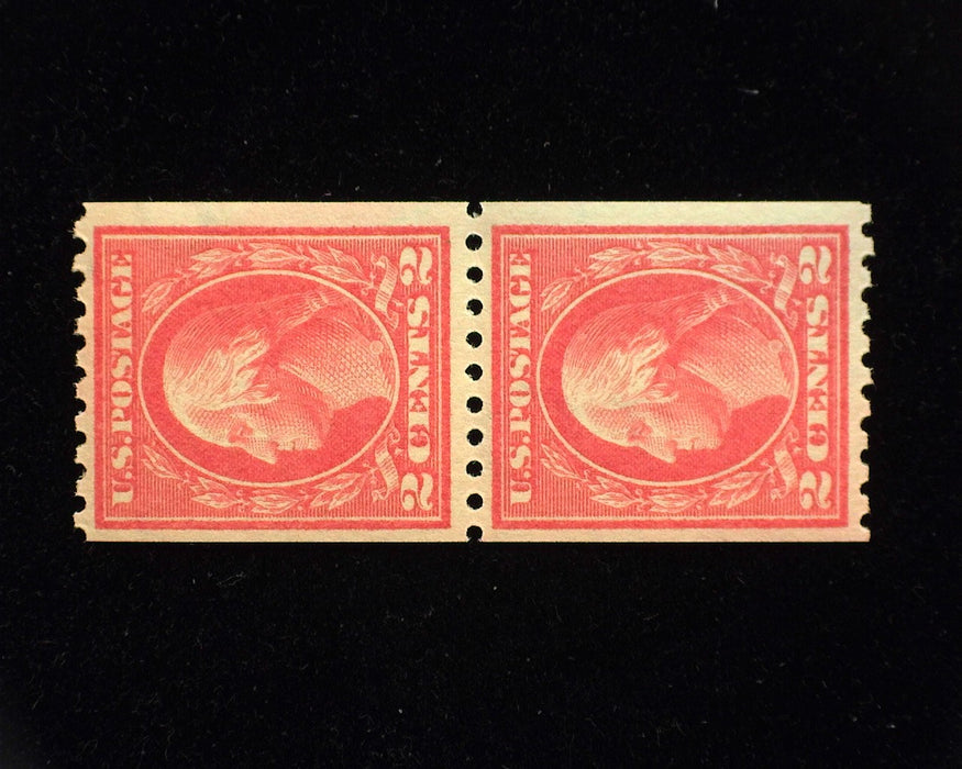 #442 Choice vertical pair. Mint Vf/Xf NH - US Stamp