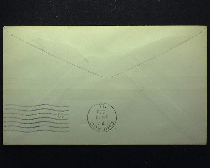 #C4 8c Airmail Used F Stamp tied to cover. First flight Philadelphia to Chicago. Sesquicentennial route. - US Stamp