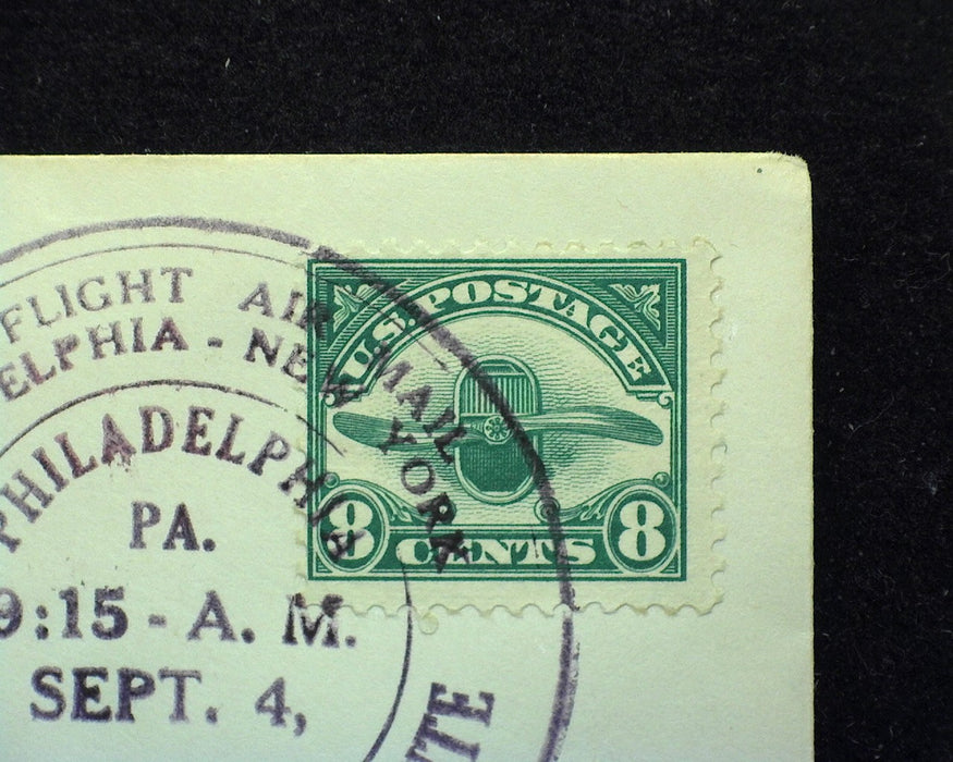 #C4 8c Airmail Used F Stamp tied to cover. First flight Philadelphia to Chicago. Sesquicentennial route. - US Stamp