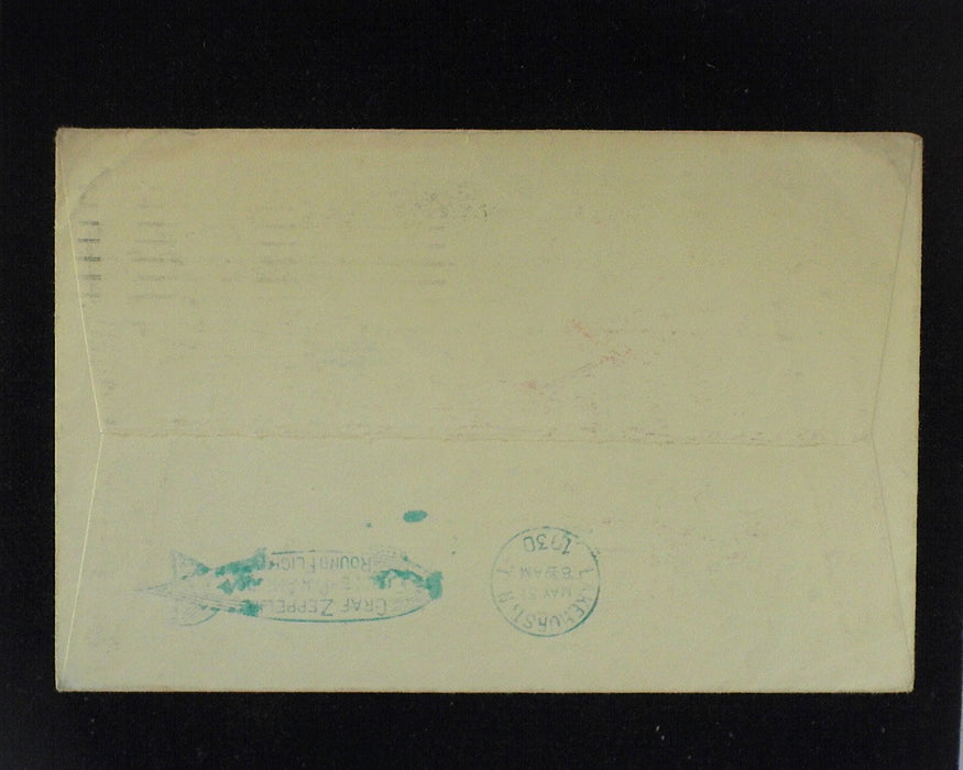 #C15 $2.60 Graf Zeppelin Used Vf Stamp tied to cover Lakehurst to San Francisco. - US Stamp