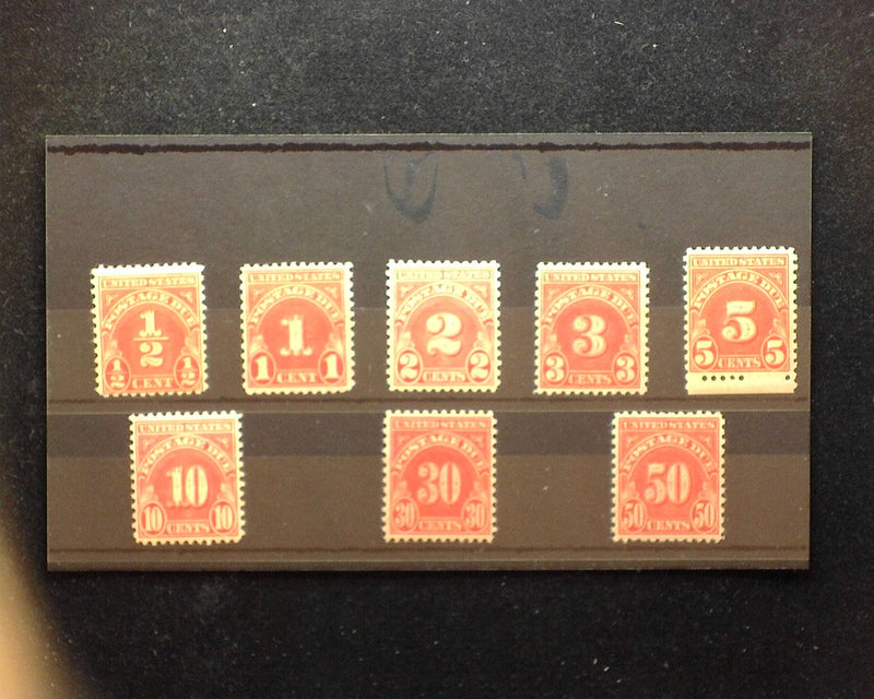 #J79 - J86 1931 Postage Due F/Vf NH Mint - US Stamp