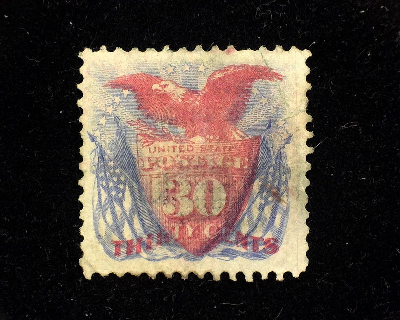 #121. Used Vf/Xf Well centered stamp with faint cork cancel, small sealed tear. Great appearing.. - US Stamp