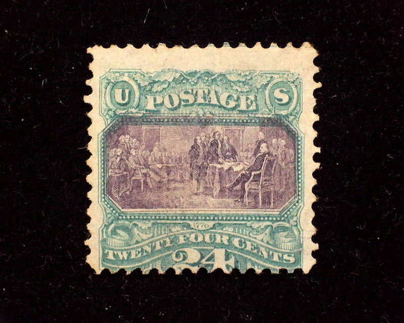 #120. Mint AVG No gum Very faint corner crease. Good color. - US Stamp