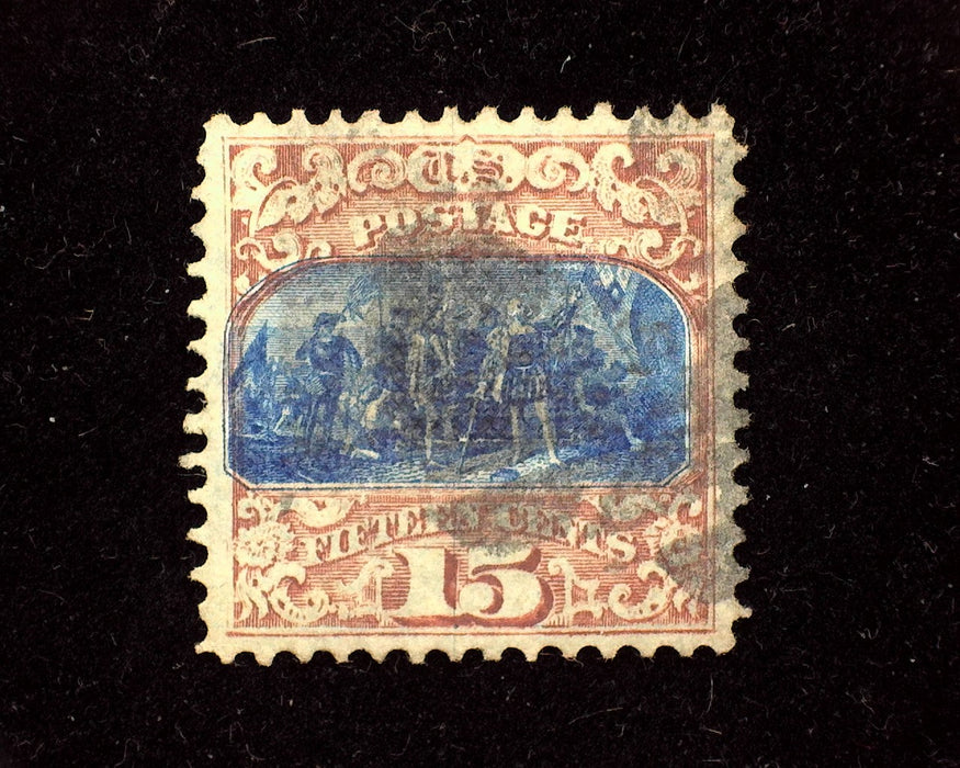 #119. Used Xf Fresh well centered stamp with black cork cancel. - US Stamp