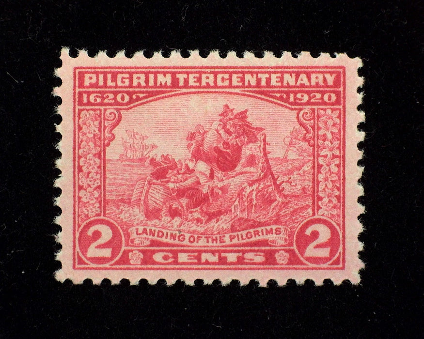 #549 2c Pilgrim. Mint Xf LH Large margins. - US Stamp