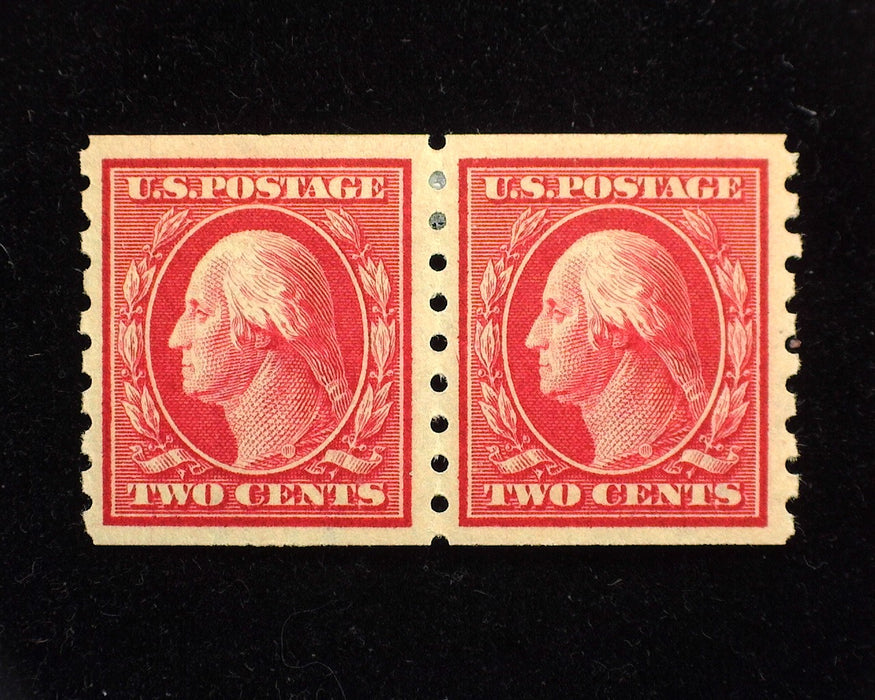 #393 Choice horizontal pair. Fresh. Mint VF/XF LH US Stamp