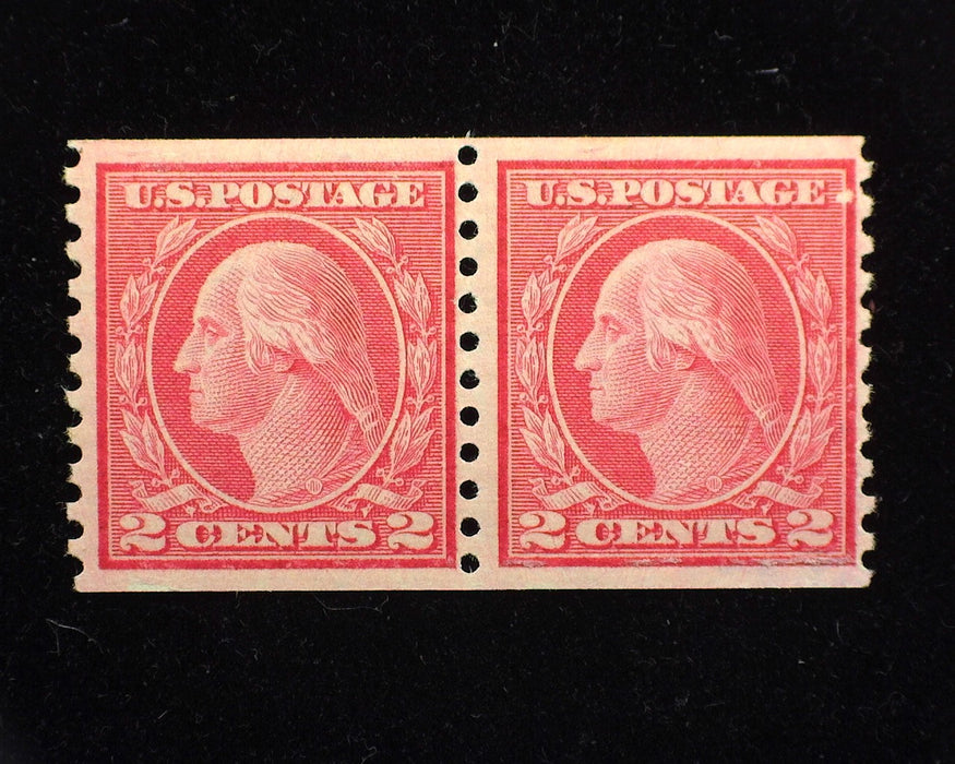 #455 Fresh horizontal pair. Mint F/VF NH US Stamp