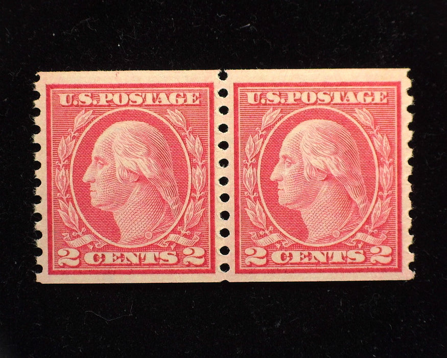 #455 Choice horizontal pair. Mint VF/XF NH US Stamp
