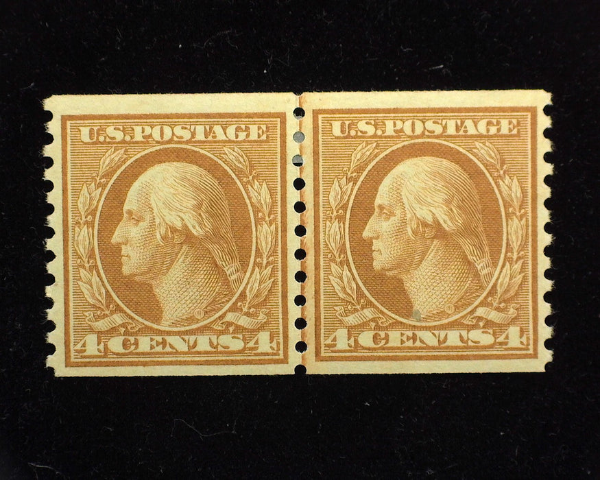 #495 Choice joint line pair. Mint XF LH US Stamp