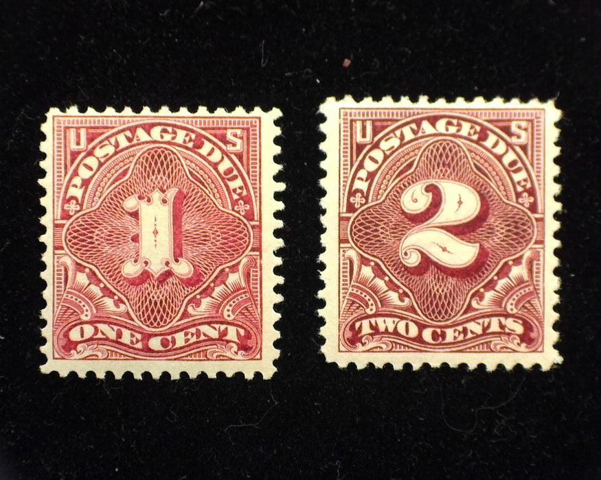 #J38-39 1c & 2c Postage Due F/VF LH Mint US Stamp