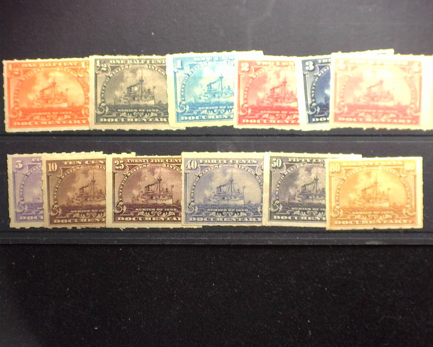 #R161-172 F/VF LH Mint US Stamp