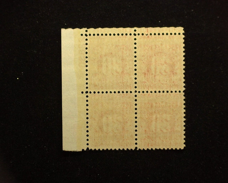 #J85 30c Postage Due Plate Block. Mint Vf NH - US Stamp