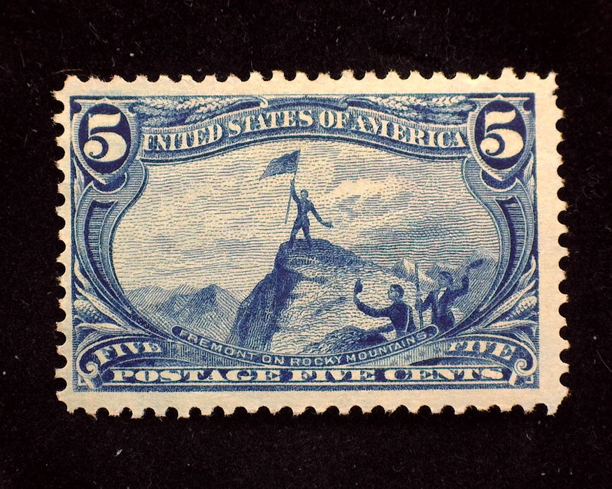 #288 5c Trans Mississippi Fresh. Mint F/Vf No gum - US Stamp