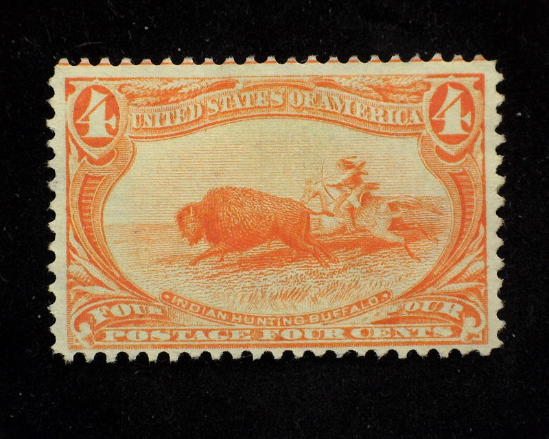 #287 4c Trans Mississippi Brilliant color. Mint F+ No gum - US Stamp
