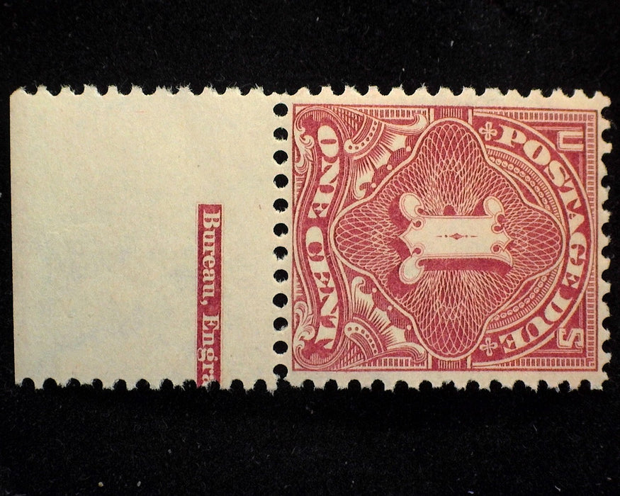#J38 1c Postage Due. F/Vf NH Mint Imprint copy. - US Stamp