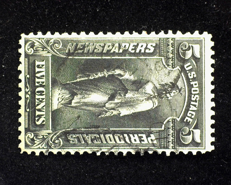 #PR-116 5c Newspaper Vf Used Faint horizontal crease. - US Stamp