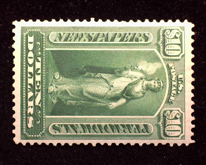 #PR-122 $10 Newspaper Mint Vf/Xf H Fresh and choice. - US Stamp