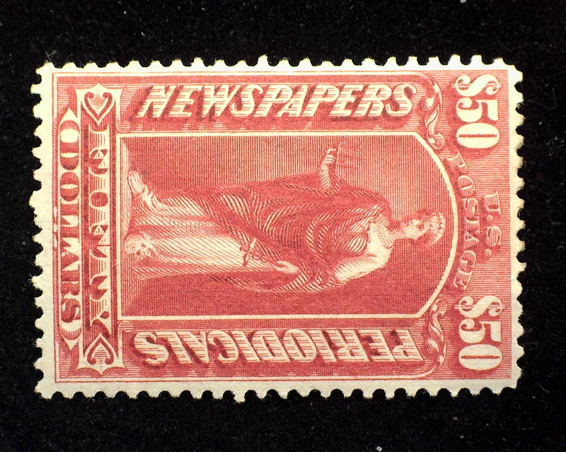 #PR-124 $50 Newspaper Mint Vf H - US Stamp