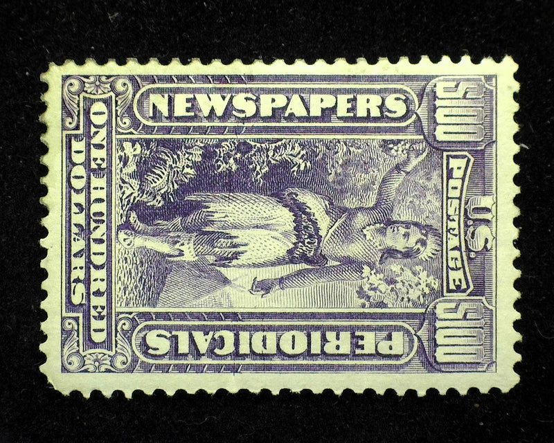 #PR-125 $100 Newspaper Mint Vf/Xf H Pin head thin. - US Stamp