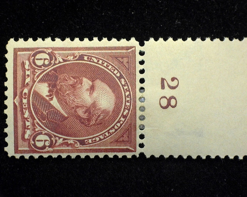 #271 Fresh imprint margin stamp. Mint F/Vf LH - US Stamp