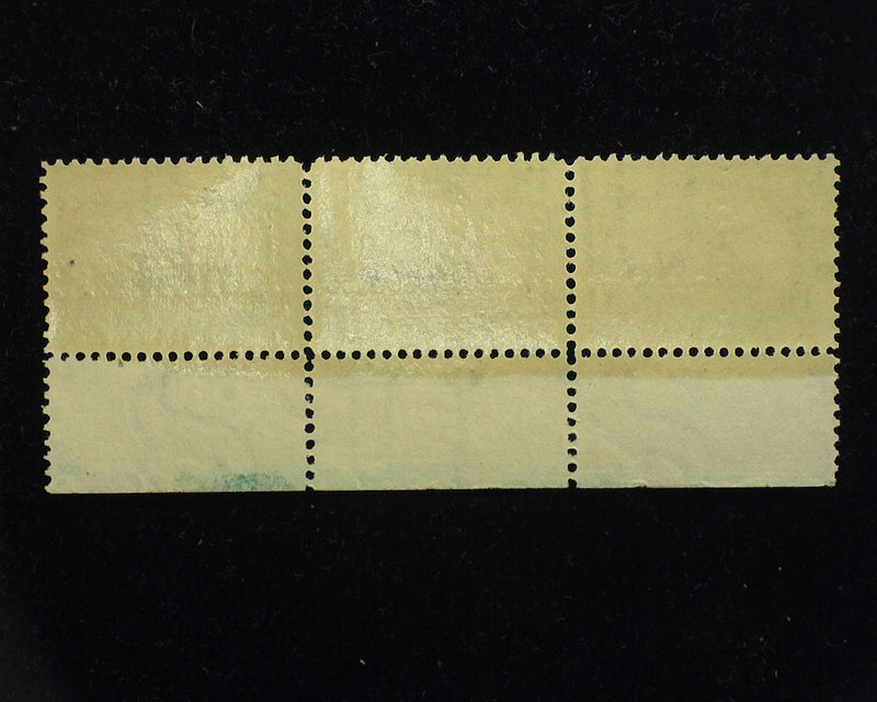 #294 1c Pan American Bottom margin strip of 3, imprint and PL#1116. Fresh and choice. Mint Vf NH - US Stamp