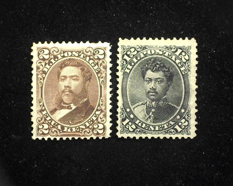 #35, 36 Hawaii Mint F/Vf No gum - US Stamp