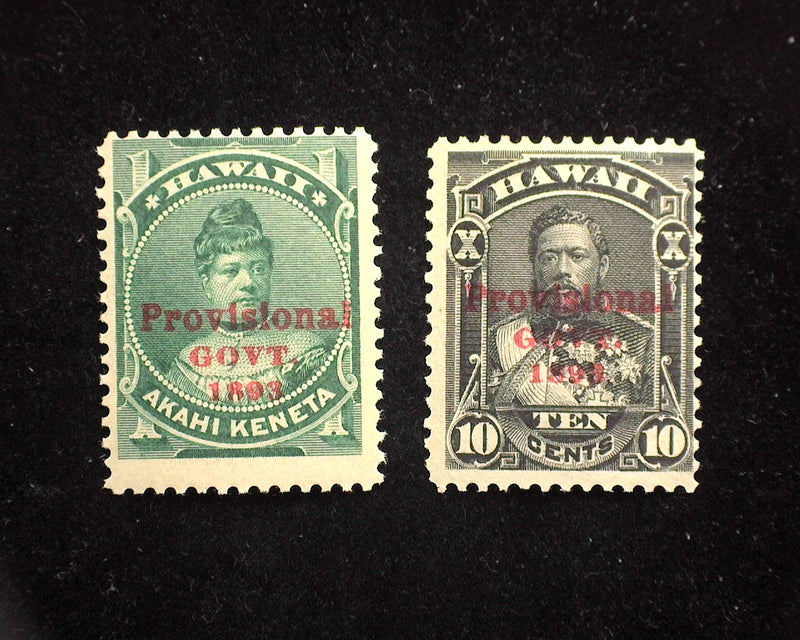 #55, 61 Hawaii Mint F 55 is NH 61 is LH. - US Stamp