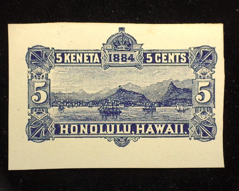 #U4 Hawaii Fresh cut square. Mint Vf - US Stamp