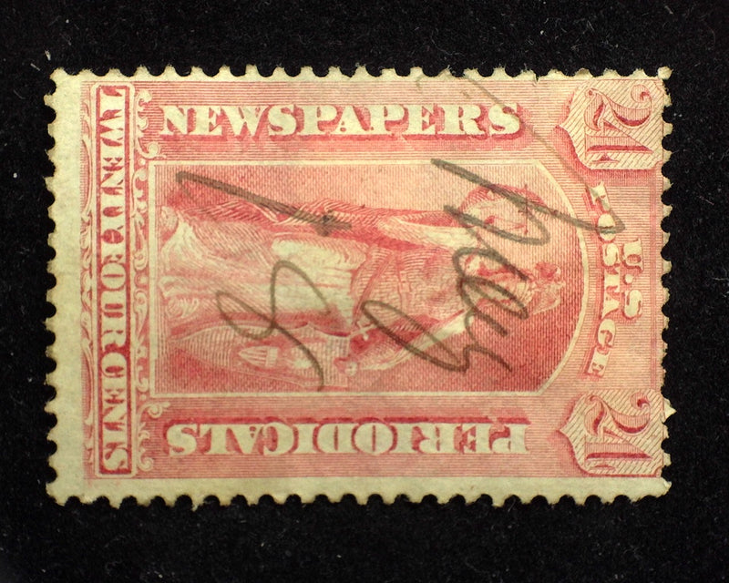 #PR83 24c Newspaper Used F Faults - US Stamp